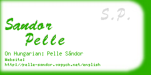 sandor pelle business card