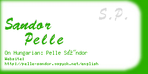 sandor pelle business card